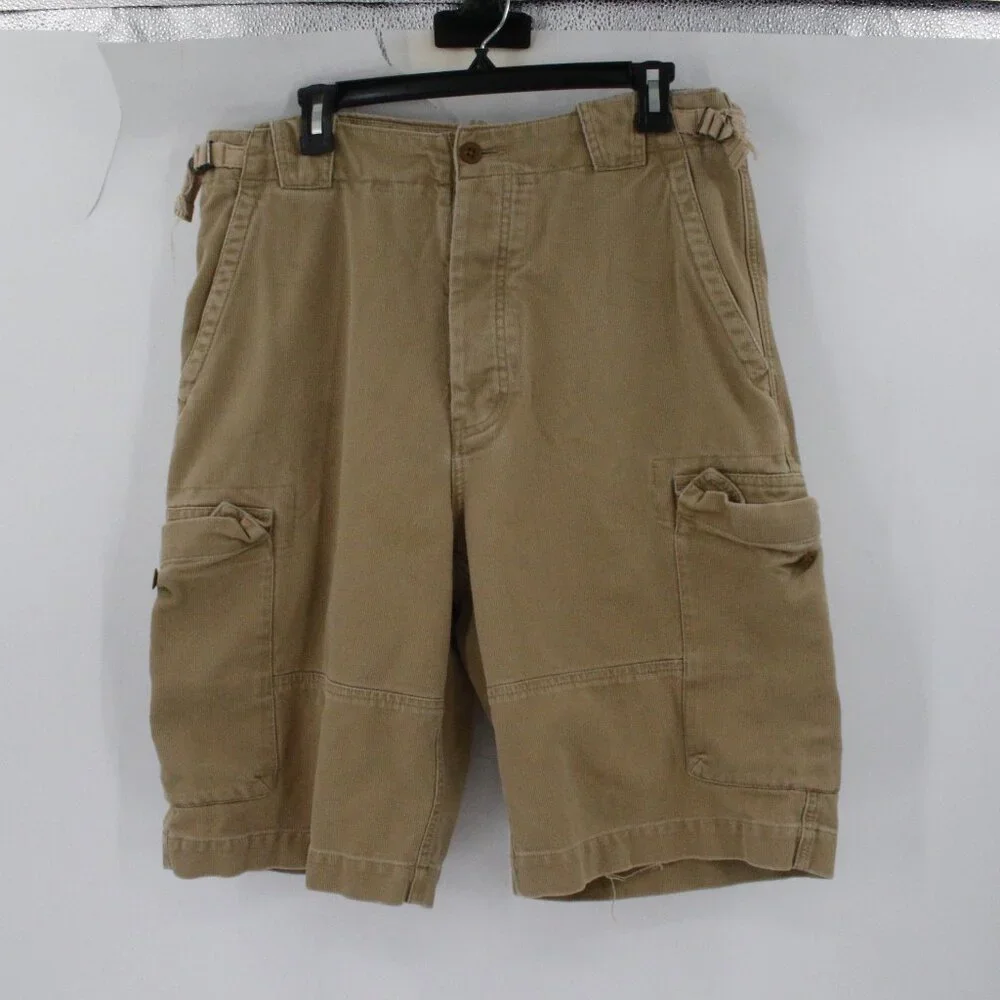 Vintage Y2K Abercrombie and Fitch Cargo Shorts Mens 32 34x11 military side cinch